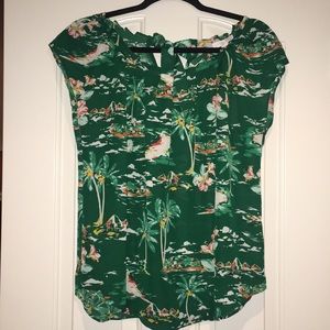 Lauren Conrad Hawaiian Blouse